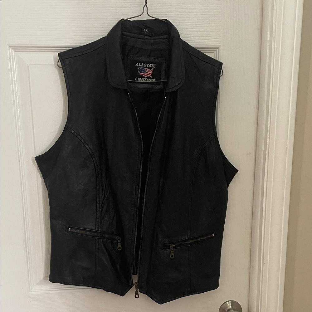 Allstate Leather Women's Black Vest